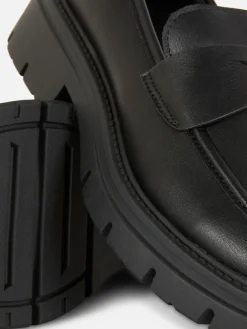 Mocassins En Simili Cuir à Semelle épaisse