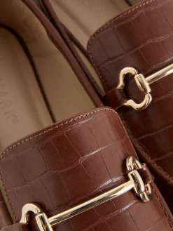 Mocassins En Simili Cuir à Mors