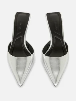 Mules à Talon Et Bout Pointu