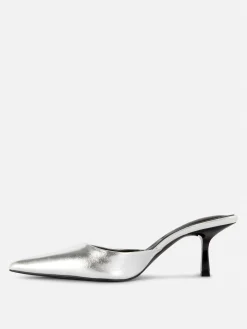 Mules à Talon Et Bout Pointu