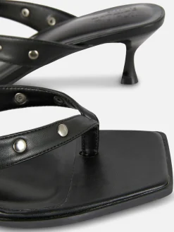 Mules Cloutées En Simili Cuir Rita Ora