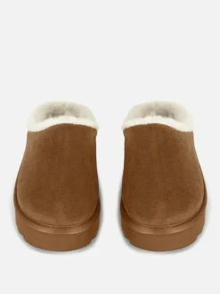 Mules Doublées En Fausse Fourrure