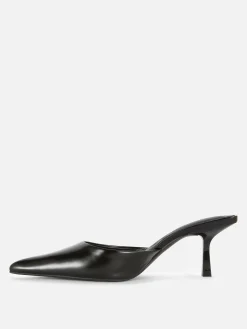Mules Pointues à Petits Talons