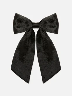 Nœud Pour Cheveux En Satin Froissé