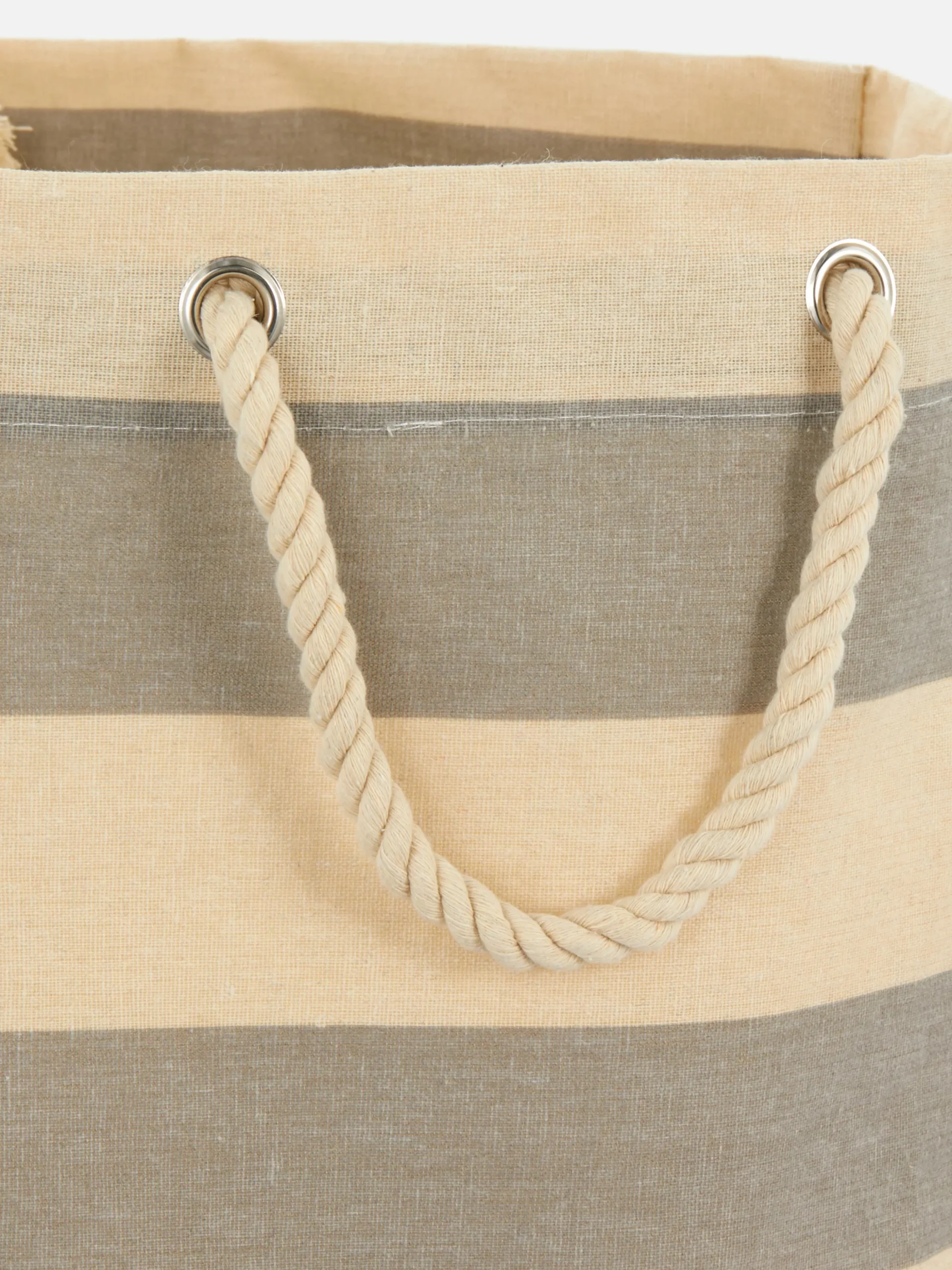 Panier à Linge En Toile Rayée