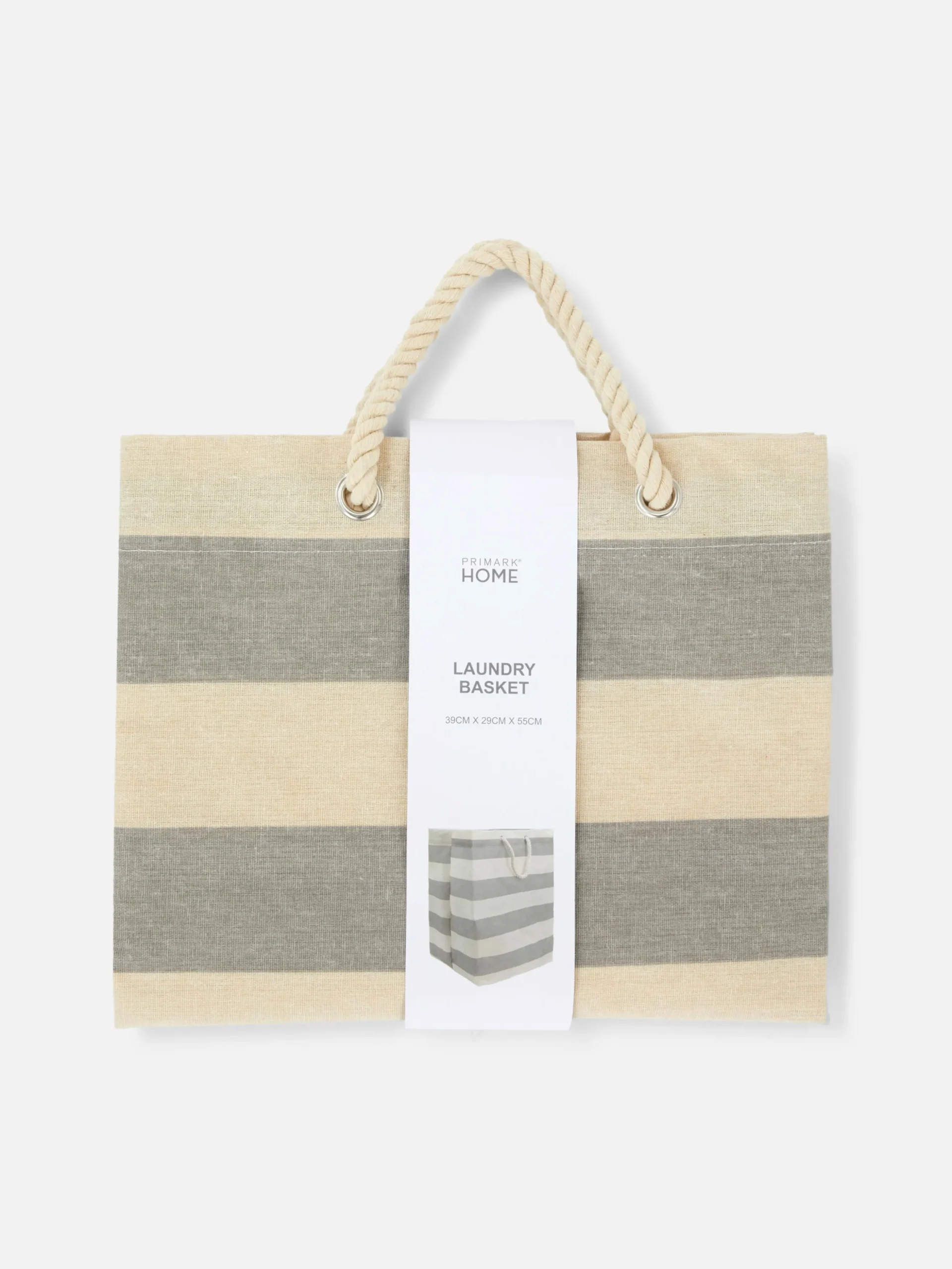 Panier à Linge En Toile Rayée