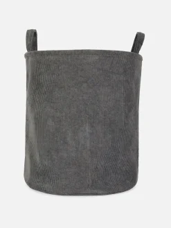 Panier à Linge En Velours Côtelé