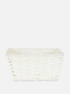 Panier Carré En Corde