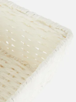 Panier Carré En Corde