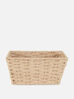 Panier Carré En Corde