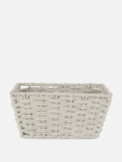 Panier Carré En Corde