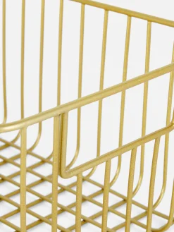 Panier De Rangement En Fil Métallisé