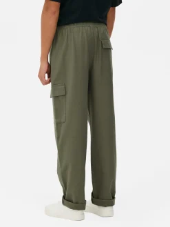 Pantalon Cargo à Cordon De Serrage à La Taille