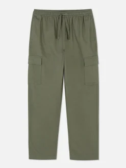 Pantalon Cargo à Cordon De Serrage à La Taille