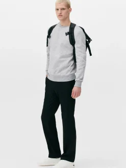 Pantalon En Sergé Coupe Droite