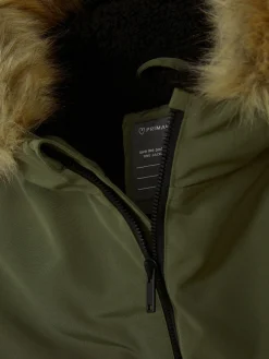 Parka à Capuche En Fausse Fourrure