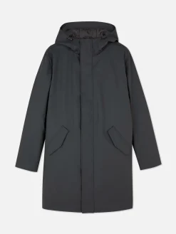 Parka Caoutchoutée à Capuche