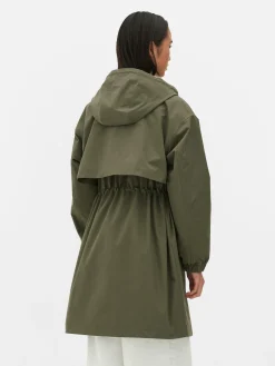 Parka Imperméable à Cordon De Serrage
