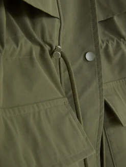 Parka Imperméable à Cordon De Serrage