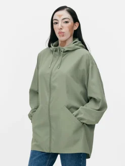 Parka Imperméable Légère à Capuche