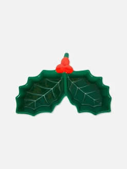 Petit Bol De Noël En Forme De Houx