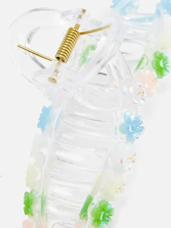 Pince à Cheveux Torsadée à Détail Floral