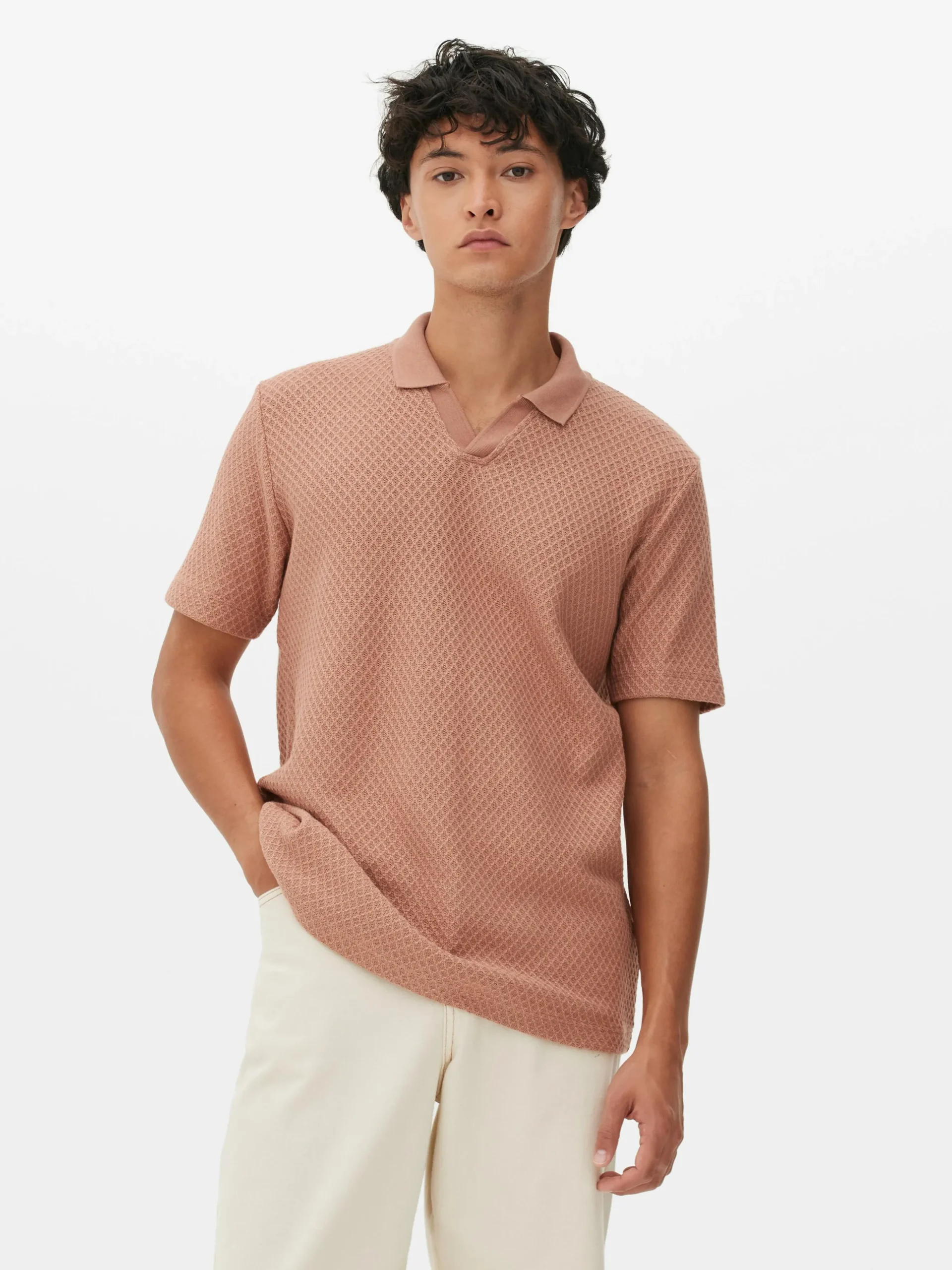 Polo En Maille Texturée Kem