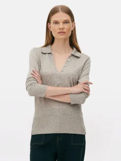 Polo Tricoté à Manches Longues The Edit