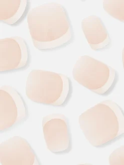 PS... Faux Ongles Brillants à Pointe Carrée