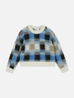 Pull Brossé à Carreaux Rita Ora