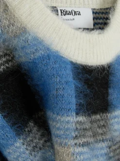 Pull Brossé à Carreaux Rita Ora