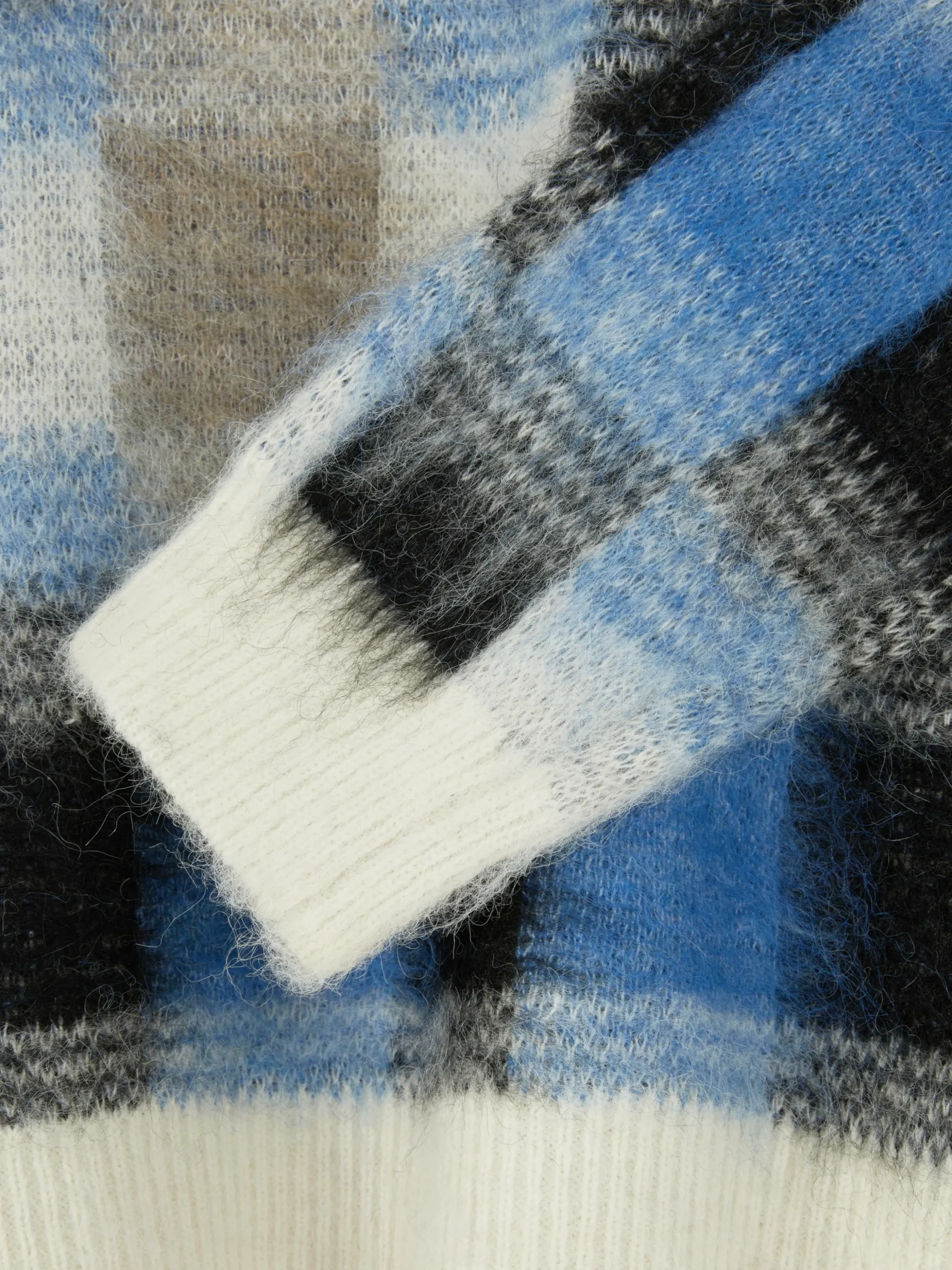 Pull Brossé à Carreaux Rita Ora