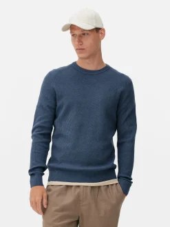 Pull Côtelé à Col Ras-du-cou