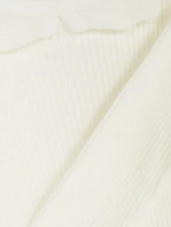 Pull Côtelé Avec Col à Volants