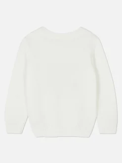 Pull En Chenille à Sequins Et Flocons De Neige