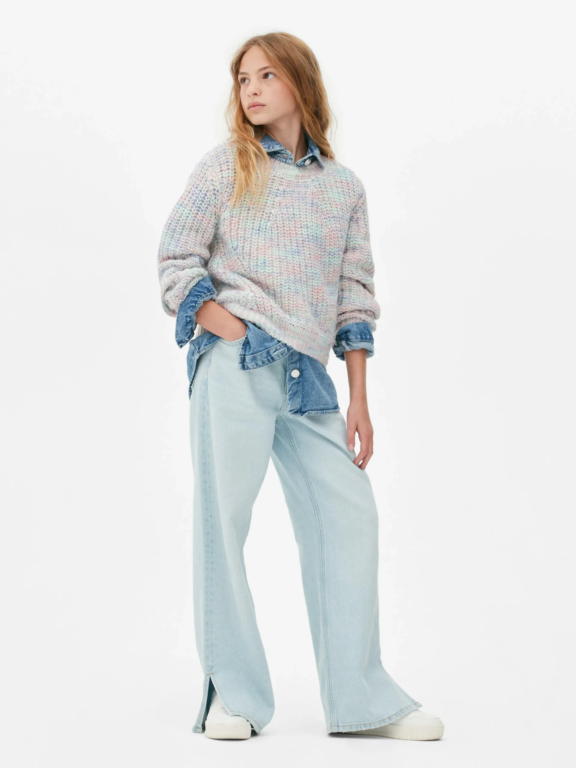 Pull En Maille Effet Chiné