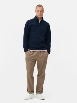 Pull En Molleton à Col Zippé