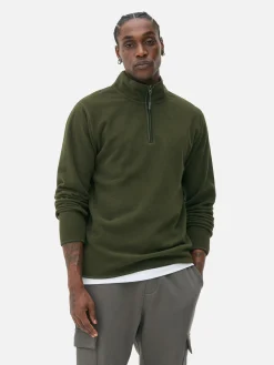 Pull En Molleton à Col Zippé