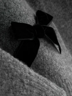 Pull En Velours Orné De Nœuds