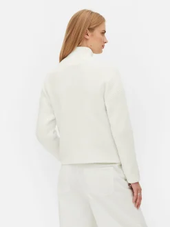 Pull Tricoté à Encolure Zippée