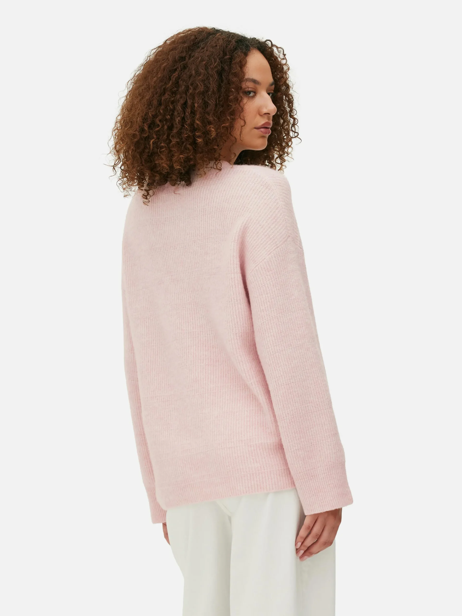 Pull Tricoté Avec Manches à Revers