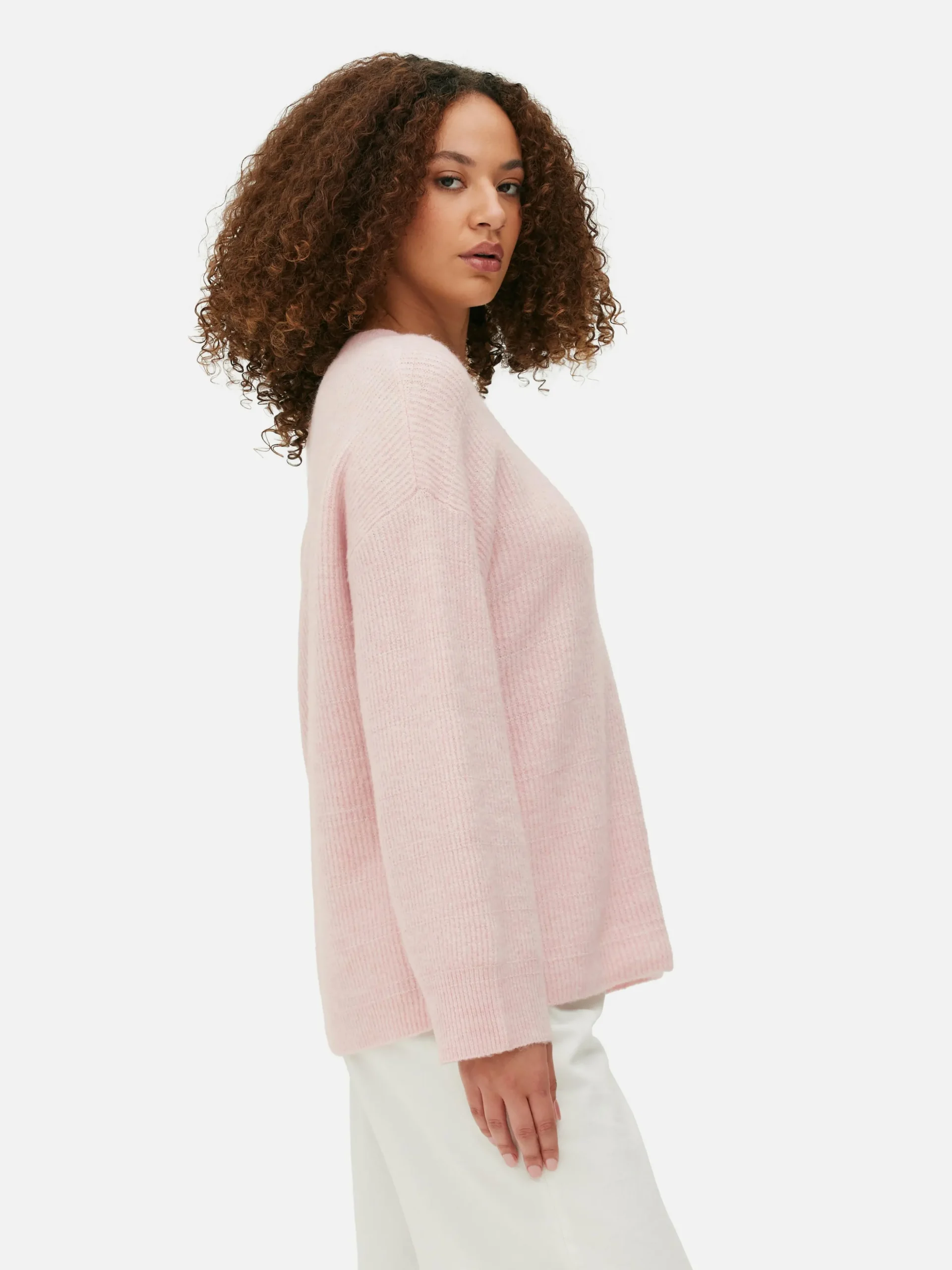 Pull Tricoté Avec Manches à Revers