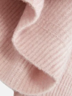 Pull Tricoté Avec Manches à Revers