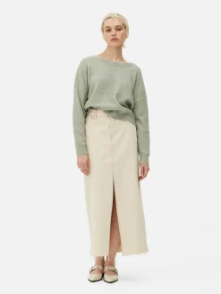 Pull Tricoté Avec Nœud Dans Le Dos