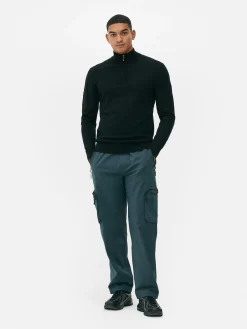 Pull Tricoté Semi-zippé