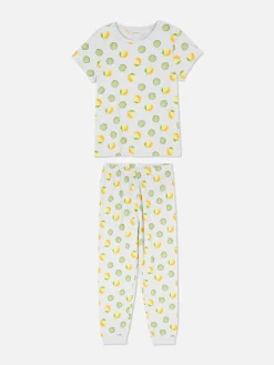 Pyjama à Manches Courtes En Jersey Imprimé