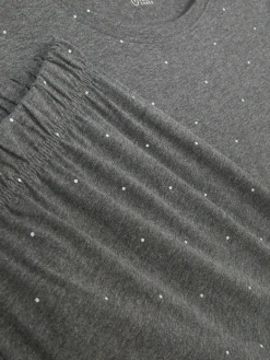 Pyjama à Manches Courtes En Jersey Imprimé