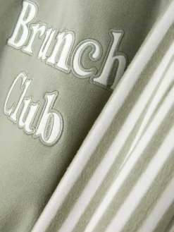 Pyjama à Manches Longues Et à Message