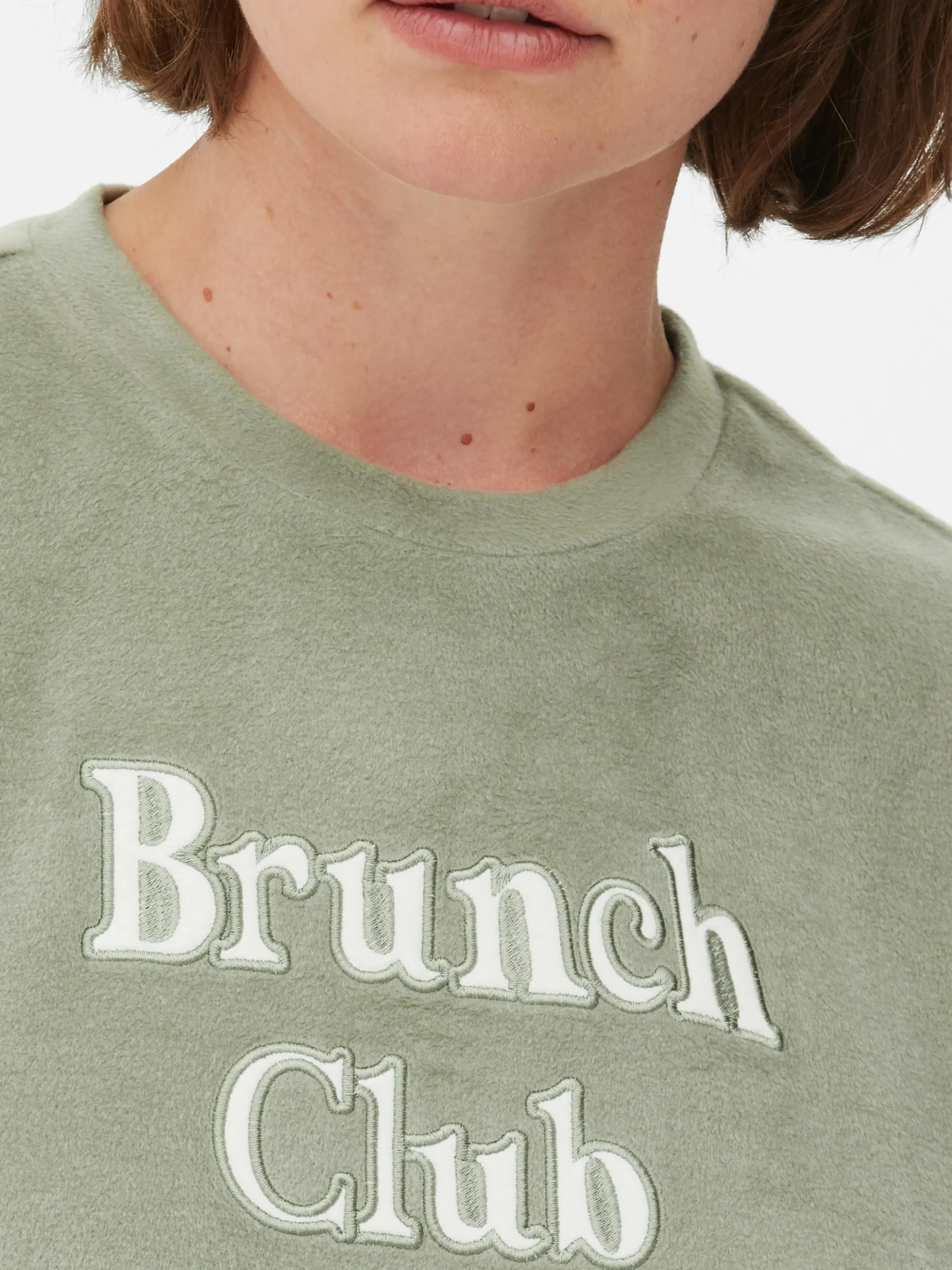 Pyjama à Manches Longues Et à Message