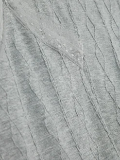 Pyjama Caraco En Maille Torsadée